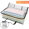 Fasmov 4 Pack Oversized Clear Storage Bag with Handles and