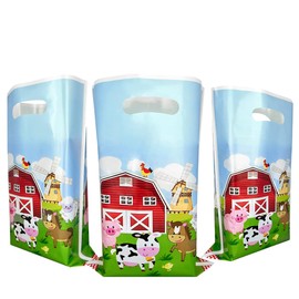 OULUN 30Pcs Farm Party Favor Bags, Farm Animal Birthday Gift Candy Bags, Farm Themed Party Supplies,Farmhouse Themed Party Decorations