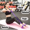 Feezi 4 Tubes Elastic Sit Up Pull Rope with Foot