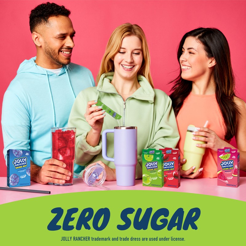 Jolly Rancher Singles To Go Powdered Drink Mix, Green Apple,