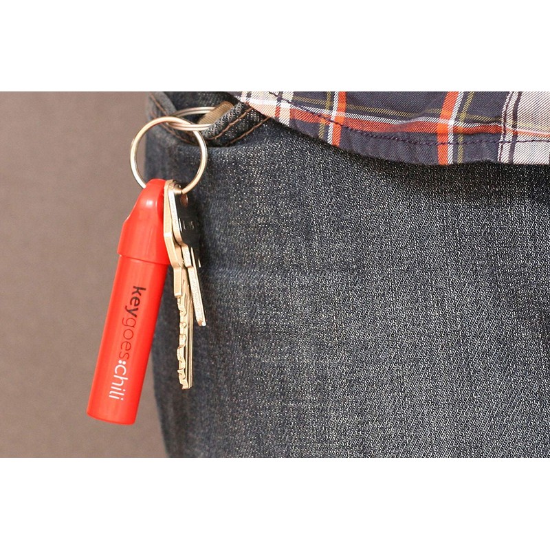 Keygoes: Chilli Black Keyring with Bhut Jolokia, Gadget, Keyring Gift