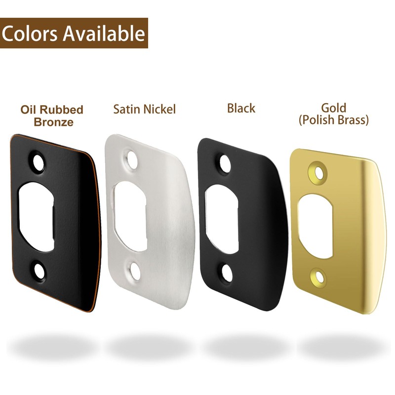 MOSECYOU Standard Door Strike Plate with Spacer Shim, Universal Striker