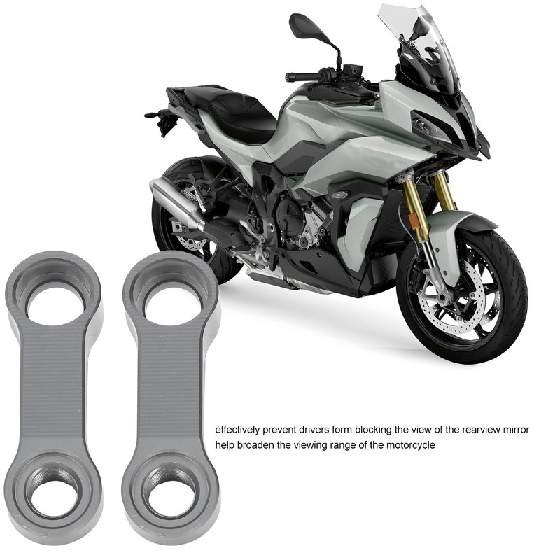 10mm Mirror Risers Extenders Aluminium Alloy Spacers Extension Adapter Kit