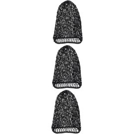 WOONEKY 3 Piezas redecilla para dormir redecilla para el cabello de malla para mujer as para mujer bandanas ganchillos para crochet bandas para el cabello red de rayón Black