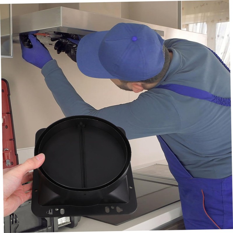 WOONEKY Hood Exhaust Fan Damper Check Valve Simple Installation Kitchen