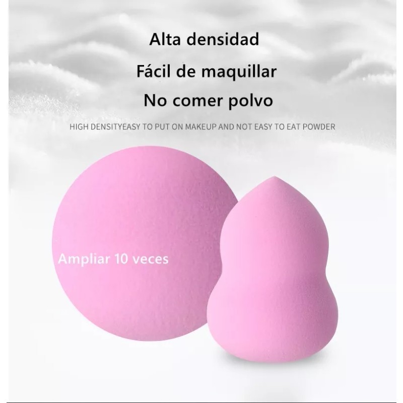 NO.8 Esponjas Maquillaje De Beauty Blender Para Uso Húmedo Y