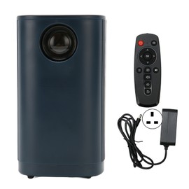Mini Projector 1080P 16 to 100in Projection Remote Control Dual Speaker Portable Projector for Family Outdoor 100‑240V Blue UK Plug