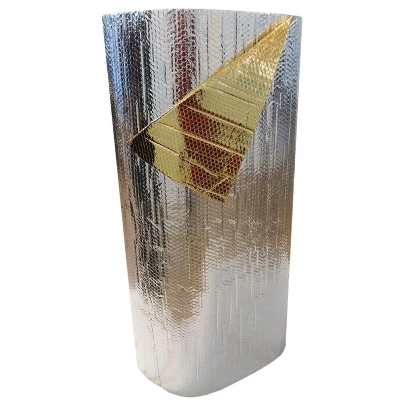 IES REFLECTIVE GOLD SILVER FOIL Double BUBBLE ROLL Insulation 12x5
