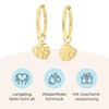 Nuoli® Women's Leaf Hoop Earrings (Diameter: 12 mm) Earrings with