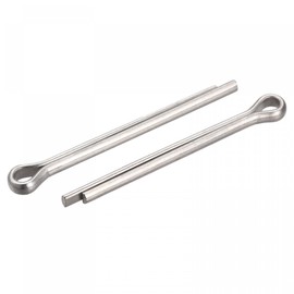 sourcing map Split Split Splint 3 mm x 30 mm 316 Stainless Steel Clip Attachment for Automotive Industry Mechanics Silver Pack of 5