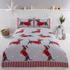 Rapport Home Dachshund Duvet Cover Set, Polycotton, Red, Single