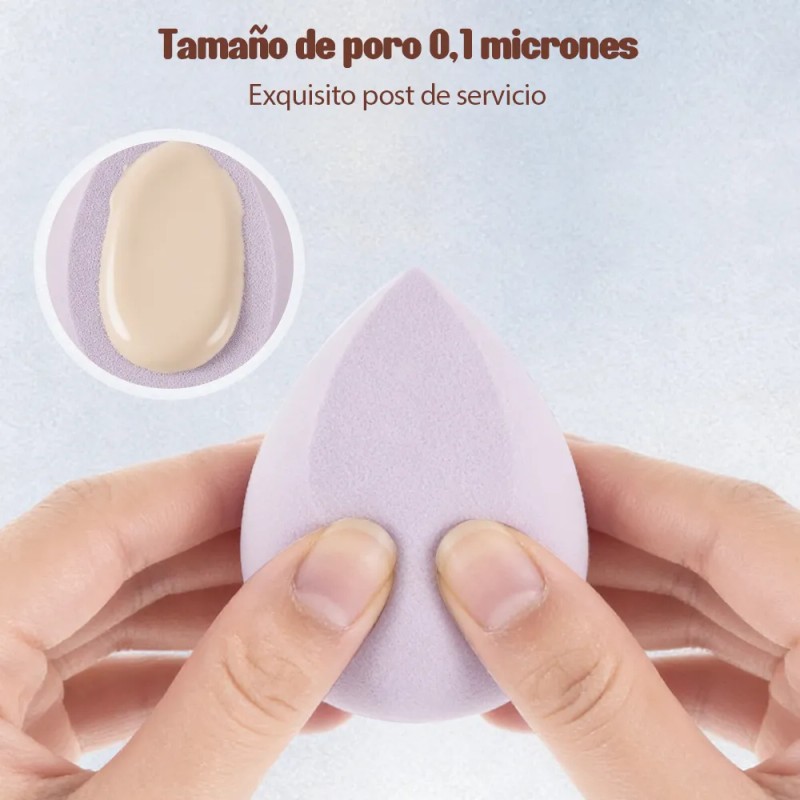 14 Kit Esponja Maquillaje En Polvo Beauty Blender