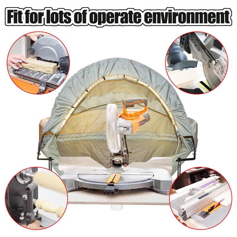Bylot 5000-L Lighted Dust Solution Compatible with all Miter Saws