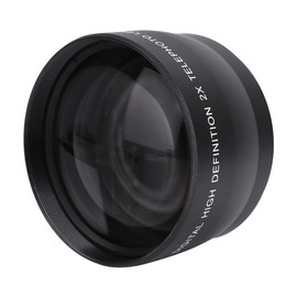 58MM 2X Teleconverter Universal Telephoto Lens Camera Accessories Aluminum Alloy + Optical Glass Approx 6.8 * 6.8 * 4.5 cm