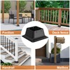 FMhotu 4x4 Post Base 10Pcs, Internal 3.6"x3.6" Heavy Duty Powder-Coated