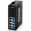 NICGIGA 8 Port Industrial Gigabit PoE Switch DIN-Rail, with 8