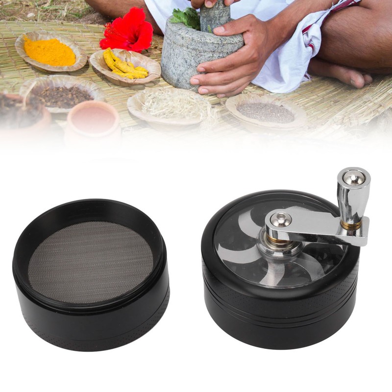 63mm Spice Grinder Hand Operated Zinc Alloy Spice Grinder Spice