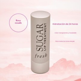 Fresh Tratamiento de labios de azúcar - Tratamiento de labios rosa para mujeres 0.15 oz