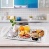 MDLUU Bandeja antideslizante para servir con asas, plato para servir