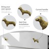 Adorable Dachshund Dog Cabinet Knobs, 6Pcs Bronze Puppy Single Hole