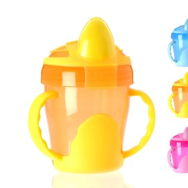 Vital Baby My First Drinking Cup with Handles – 220 ml – Leak-Proof, Ergonomically Shaped, Dishwasher Safe, Sippy Cup, from 4 Months