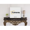 FRAMOREY White 30x30 Frame With Safe Shatterproof Styrene Front &