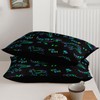 QOOMO Jurassic Dinosaur Kids Bedding Set, Black, Twin Size