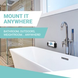 Cell Gel Wall Mount Phone Holder | Reusable Universal Phone Mount. Works on Walls, Showers, Airplane Seats, Tile, Concrete, Mirror and Removes Without Damage. All Phones and Tablets.