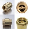 Brass 1-1/2" Female Check Valve, Spring-Loaded Quiet Check Valves Prevents