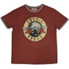 Guns N' Roses Classic Logo Ringer T Shirt, red, XXL