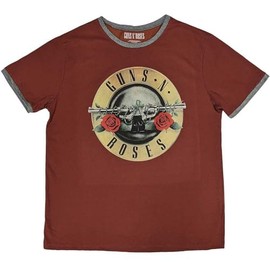 Guns N' Roses Classic Logo Ringer T Shirt, red, XXL