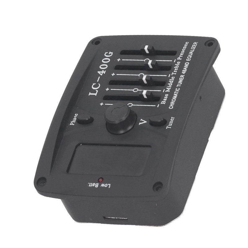 Acoustic Guitar 4 Band Equalizer EQ Preamps Piezo Pickup Chromatic