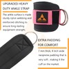Ankle Straps for Cable Machines (Pair) for Kickbacks, Adjustable fit