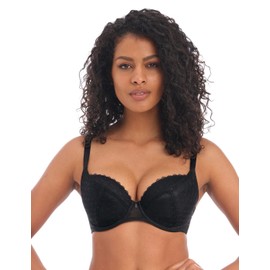 Freya Women's Signature Underwire Padded Plunge Bra, Black, 30F