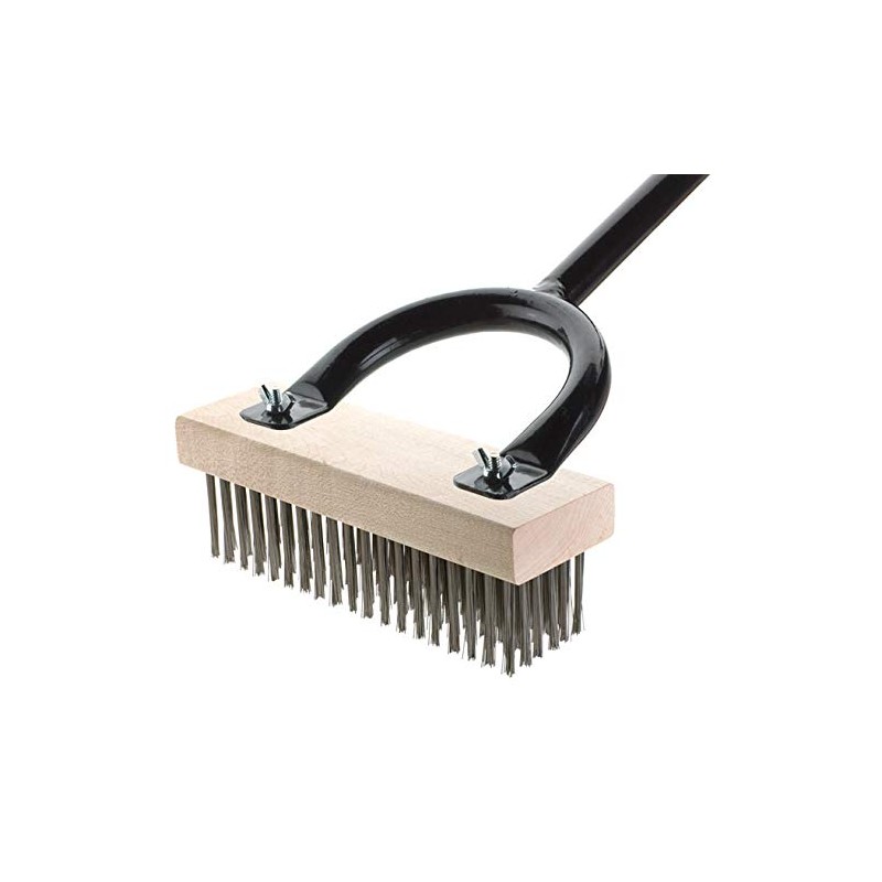Texas Brush Grill Brush, 24" Handle, Stainless Steel Bristles