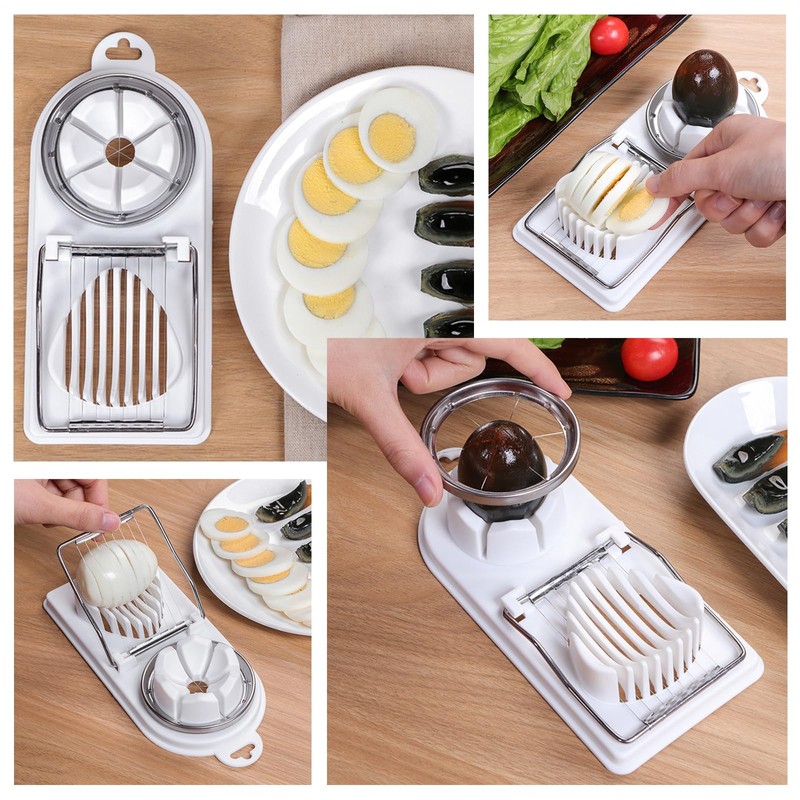 Egg Slicer with 2 Functions, Mushroom Slicer Cuts Clean and