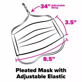 Vera Bradley Face Masks 2 Pack Cotton Pleated Mask Magenta Medallion Floral