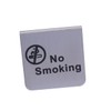 ULTECHNOVO 3pcs Stainless Steel No Smoking Table Tent Sign Double-sided