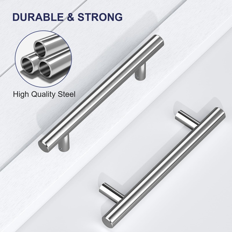 SMARTSTANDARD 12'' Push Pull Sliding Stainless Stee Barn Door Handle,