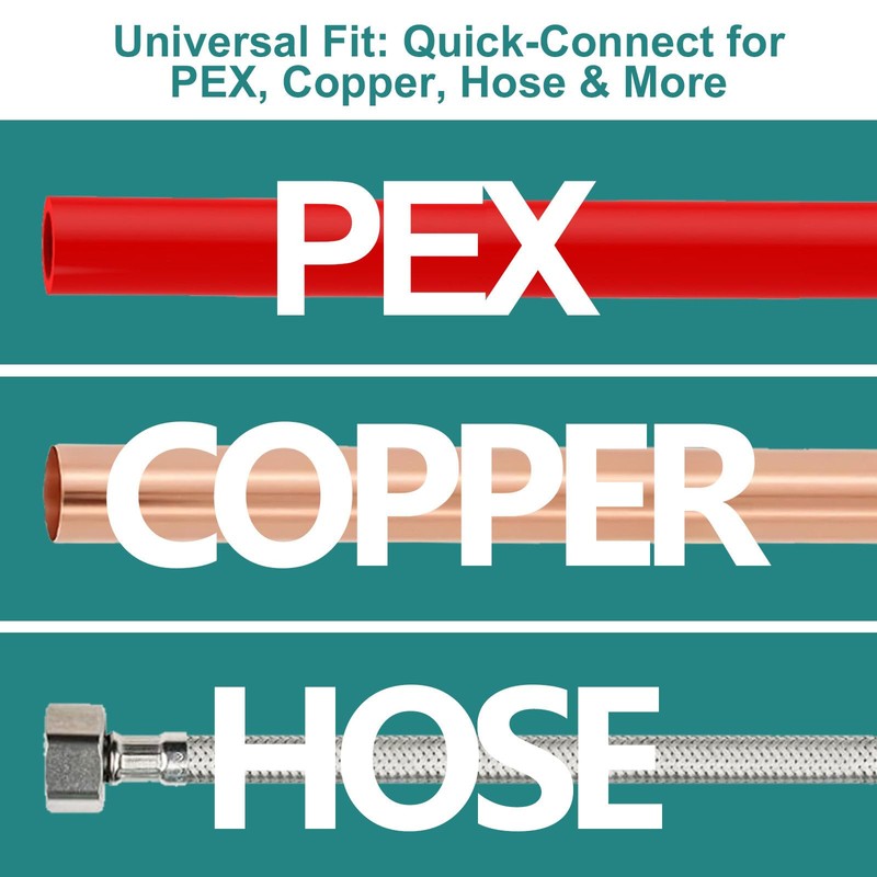 Niikappu 10 Pack 1/2" Pex Expansion x 3/8" OD Compression