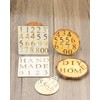1/2" Wood Burning Letter Kit, 36 Pcs Alphabet and Number