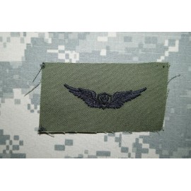 RARE US Army Aircraft Crewman Badge Sew On Basic Insignia BDU OG Green Cloth NEW
