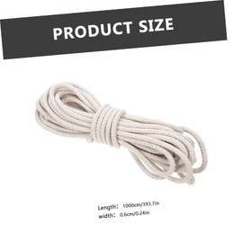 Operitacx 1 Rolle Baumwollkordel Geflochtenes Baumwollseil für DIY Projekte Vielseitig Einsetzbar für Deko Basteln und