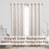Taupe Geometric Curtains 84 Inches Long for Living Room 2