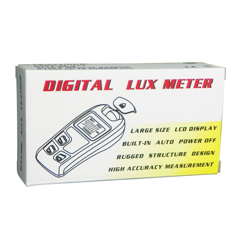 Light Meter, Digital Luxmeter, Digital Illuminance Meter, Range up to