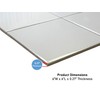 Tenedos 6x6 Glossy Light Gray Ceramic Wall Tile – Box