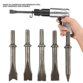5pcs Air Hammer Chisel, Pneumatic Hammer Bit Set for 150/190/250 Air Hammer