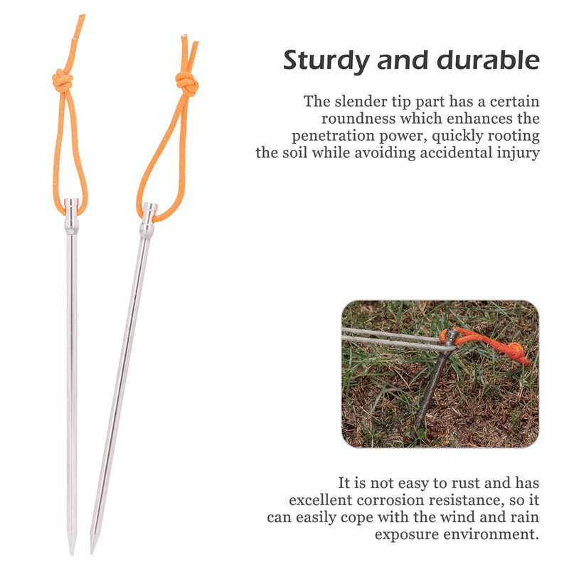 Boundless Voyage 4/8/12PCS Titanium Alloy Lightweight Camping Tent Stakes Pegs