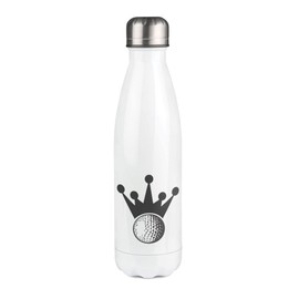 White Golf Crown Thermos Flask