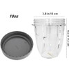 2X 18oz Cup with Flat Lid for Nutribullet 600W 900W